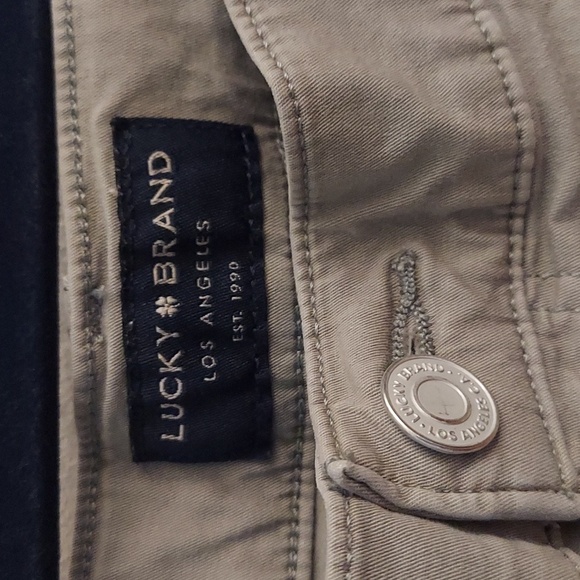 LUCKY BRAND Womens The Cargo Olive Green Pants - Picture 2 of 16